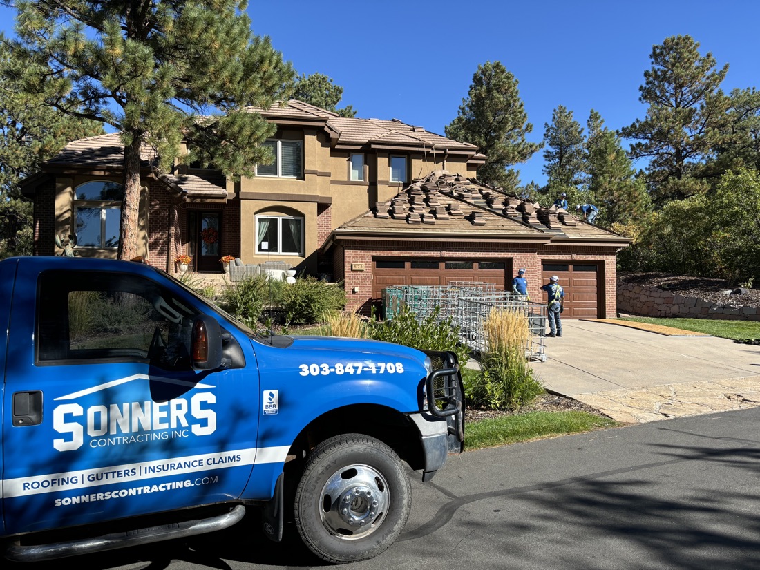 Roofing project in Castle Pines Village, Castle Rock, CO