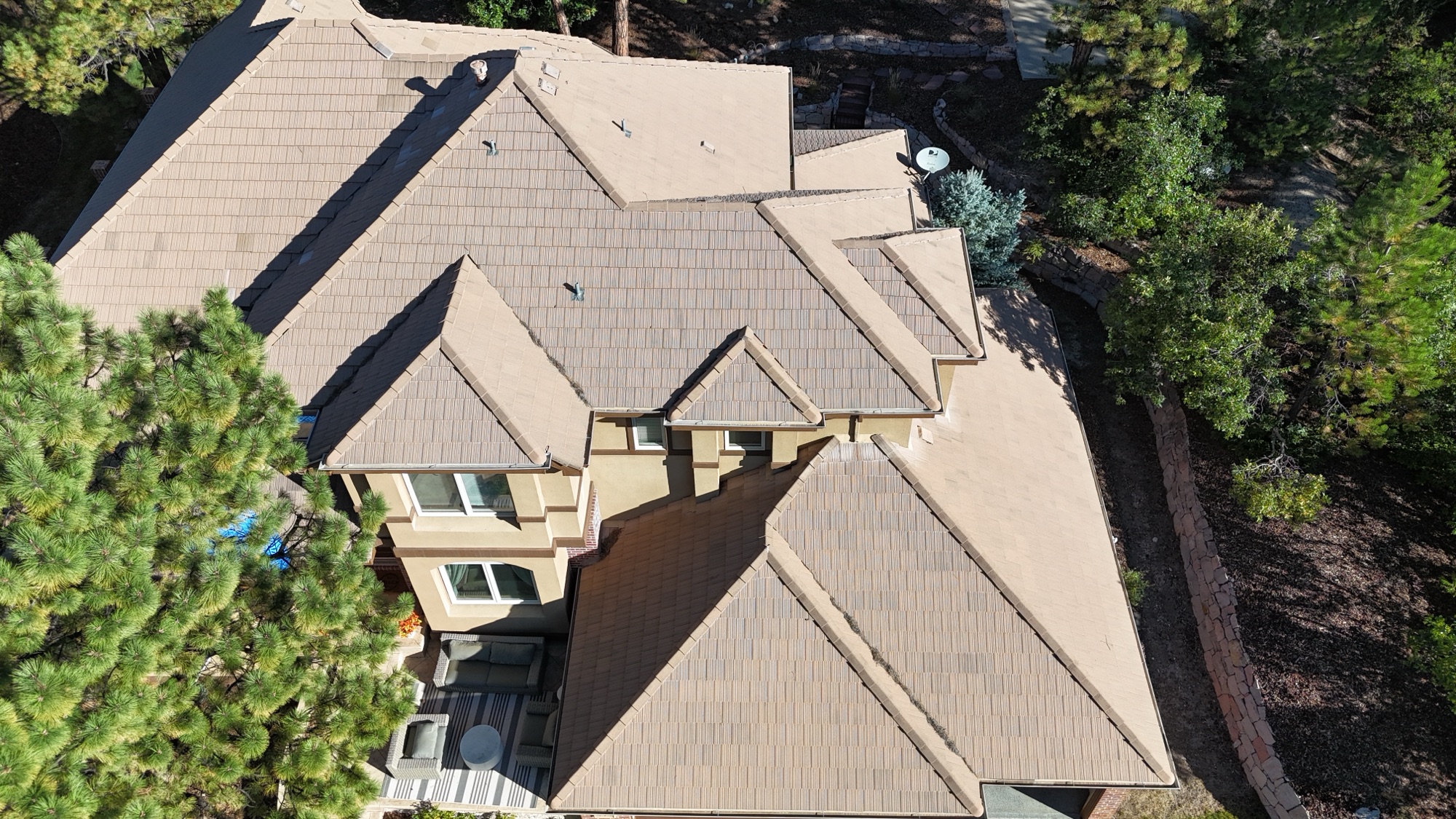 Castle Pines tile roof replacement 2024 (before)