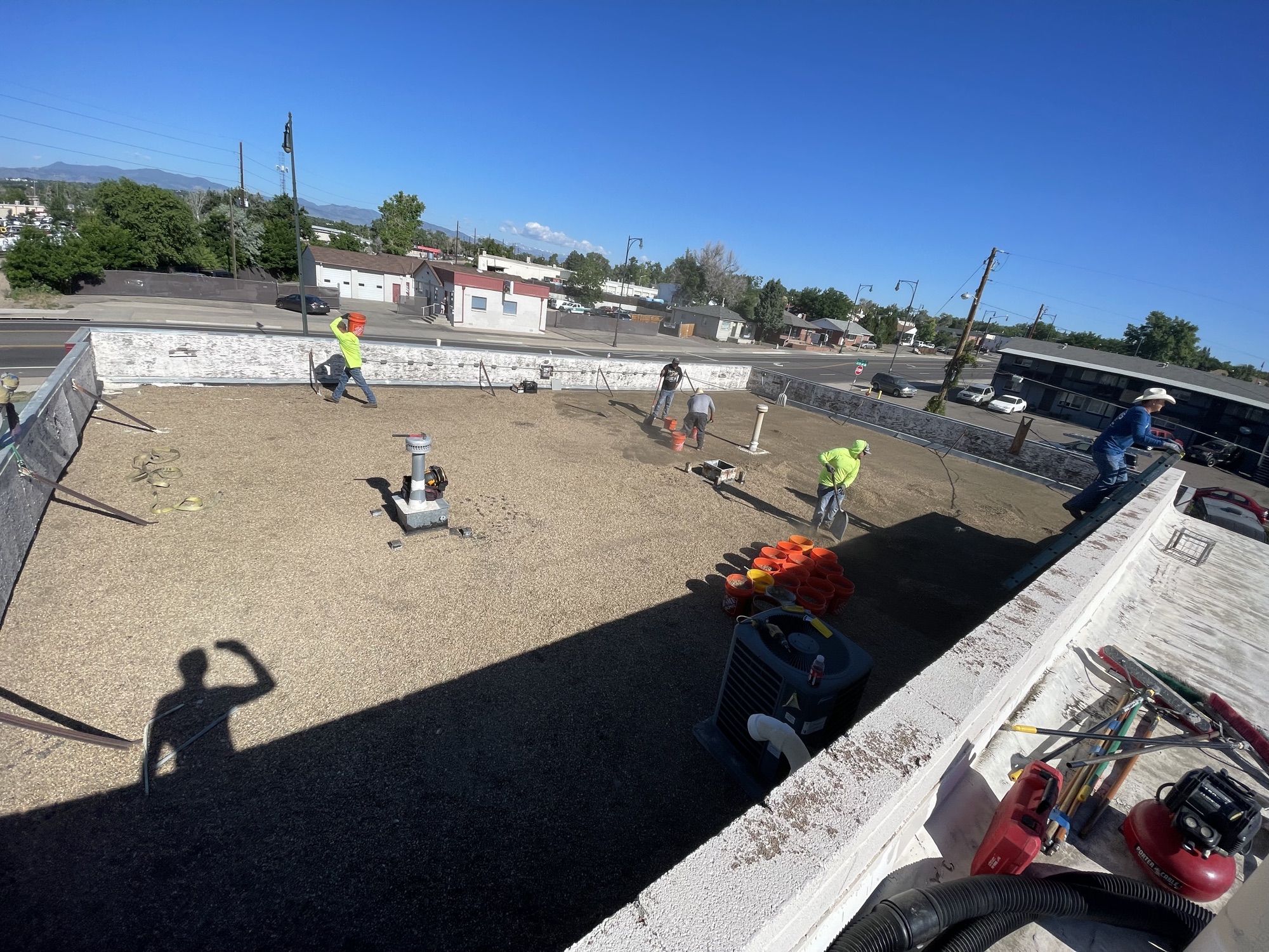 Arvada commercial work, gravel being removed 2022